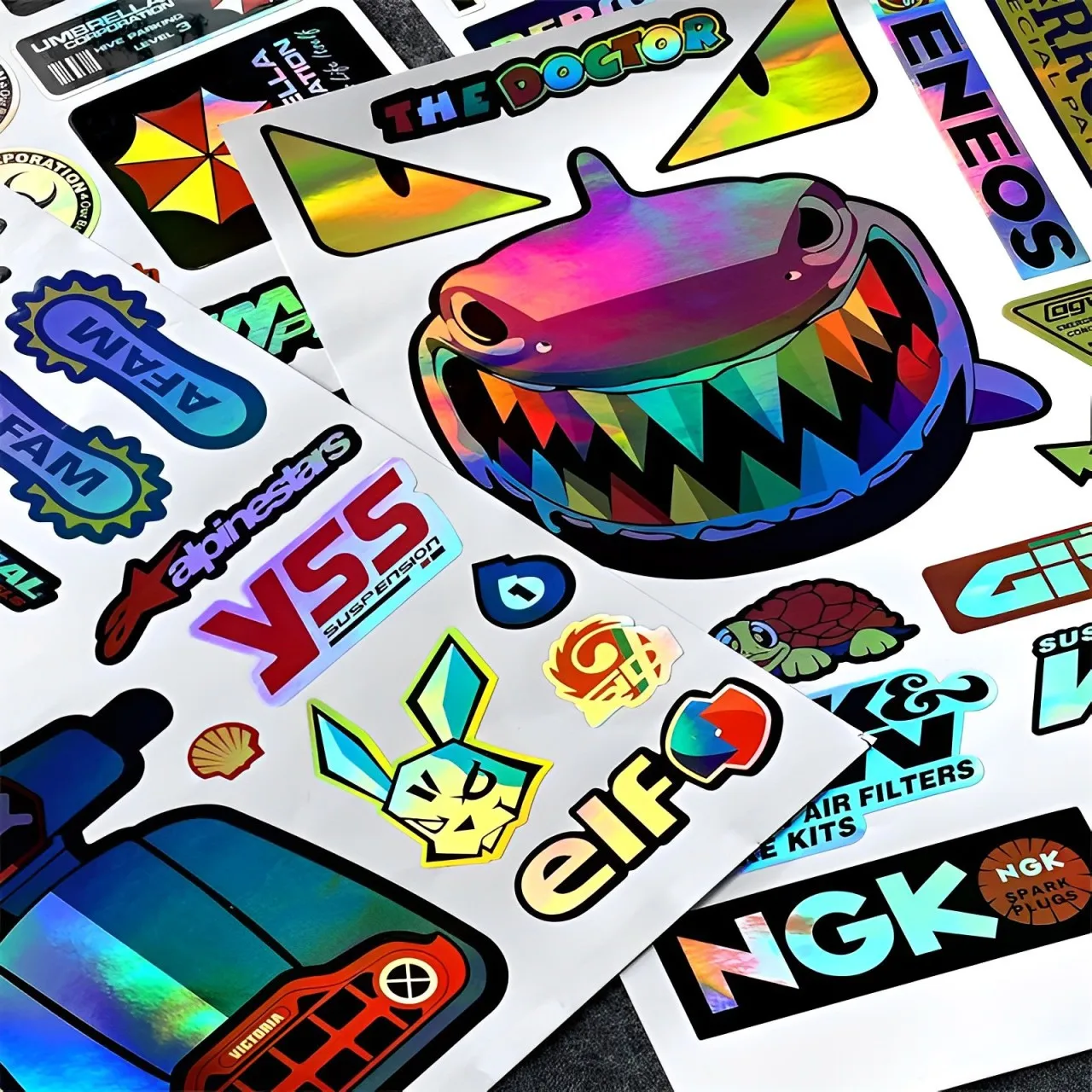 2025 Motorcycle Stickers Scorpio Helmet Stickers Waterproof And Sunscreen Electric Vehicle Reflective Decorative Stickers Cool image 4