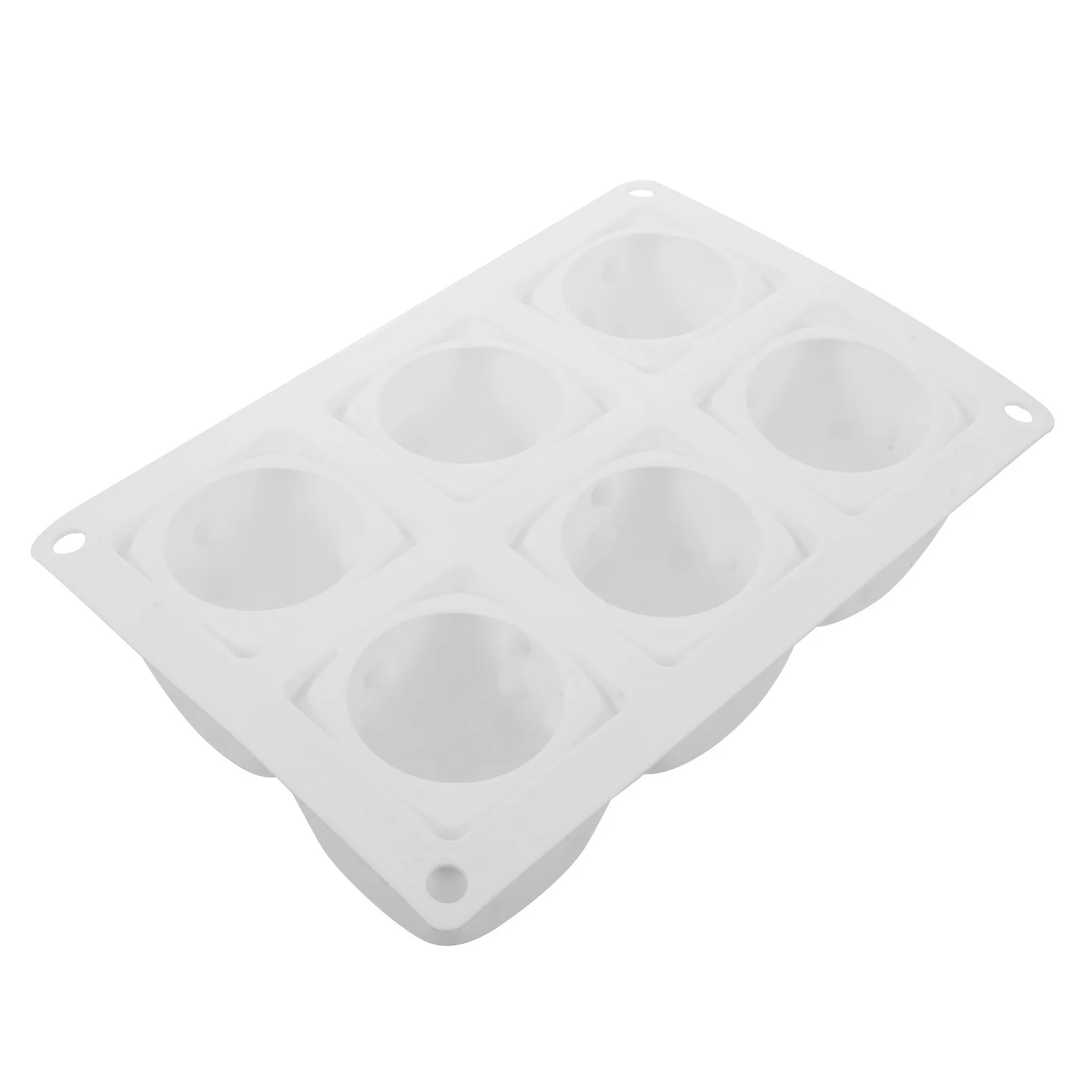 

Silicone Mold 6 Cavity 3D Shape Mousse Cake Baking Pan Nonstick Dessert Mold Pastry Baking Tool Silicone Cake Pan