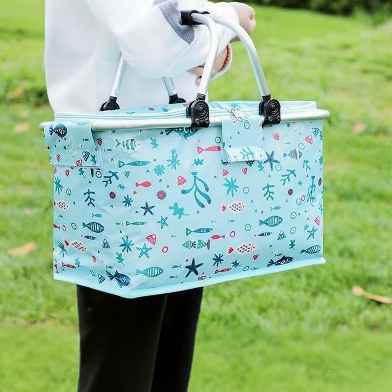 

Outdoor Picnic Thermal Insulation Bag, Portable Thermal Insulation Bag - Steel Frame Structure - for Outdoor/camping/picnic