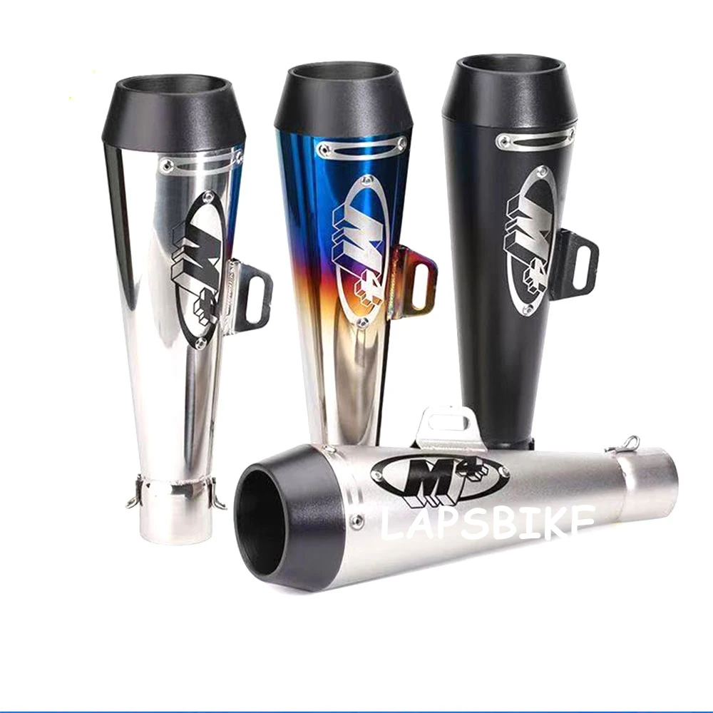 Universal 51MM Motorcycle Exhaust Modified M4 Stainless Steel Escape Muffler For NINJA400 ZX6R R6 R3 R1 MT07 MT09 Z400 Z900 Z650