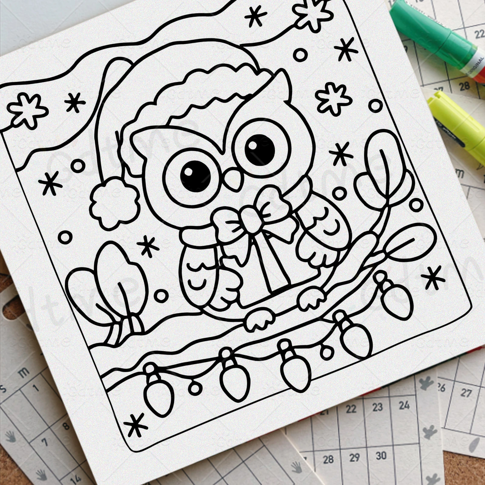 Gemütliches Winter-Malbuch für Erwachsene: Kühne & Einfache Gemütliche Winter-Hyggelandschaften, Stressabbau, Entspannung, DIY-Zeichenaktivitäten-Buch – Detail 4