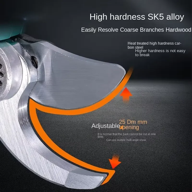 2.5cm Electric Pruning Shears For Fruit Trees And Garden Pruning, Electric Shears Can Be Connected To Telescopic Poles For