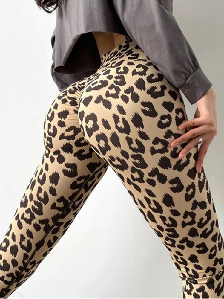 Outfits Yoga Pants Sexy Leggings Women Workout Fitness Leggins Leopard Printed High Waist Gym Wear Sports Tight Soft New