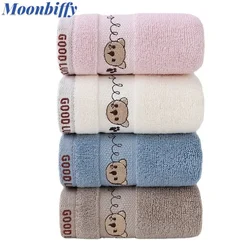 1pcs Children Towels Comfortable Bamboo Fiber Super Soft Kids Cute Bear Strong Water Absorbing High End Towel Cosas De Bebe