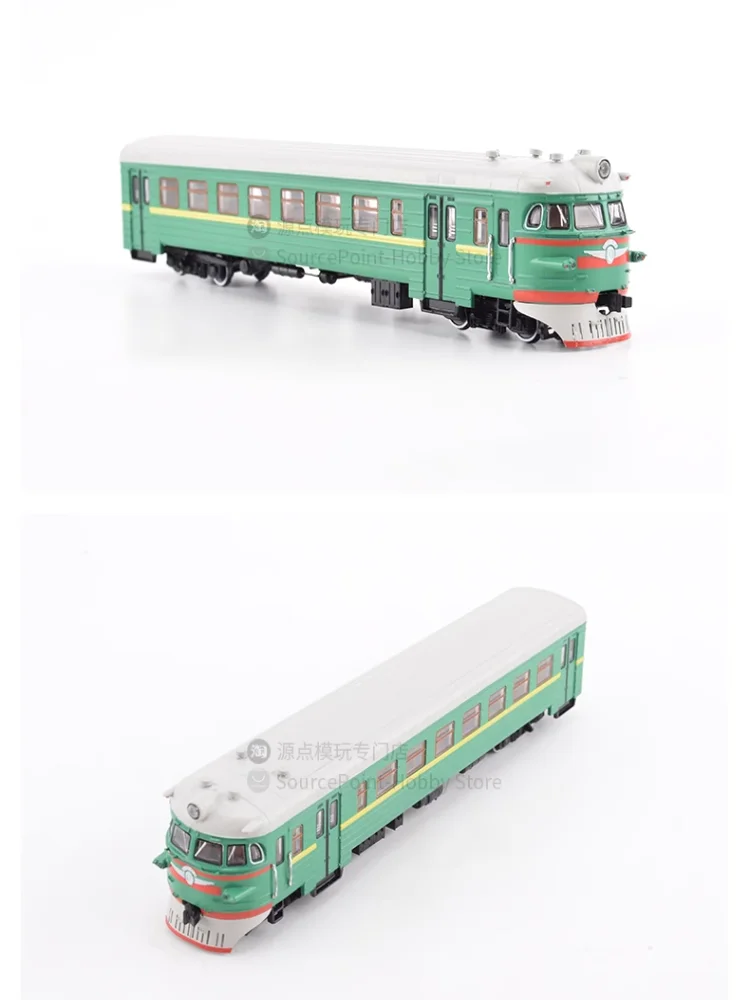 Diecast 1/87 Scale Soviet ER2 Train Transport Vehicle Simulation Plastic Car Model Collectible Ornament Gift