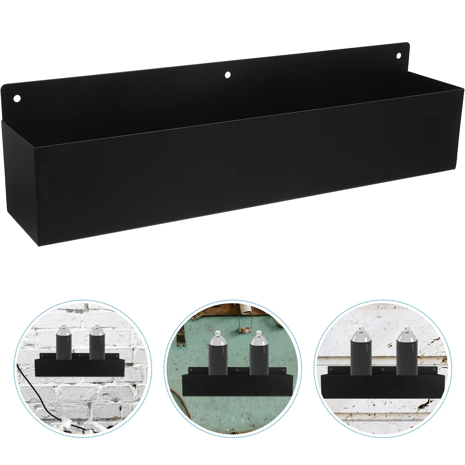 

Multifunctional Spray Can Storage Rack Wall Mounted Aerosol Can Holder Metal Workshop Garage Shelf Tool Organizer For House