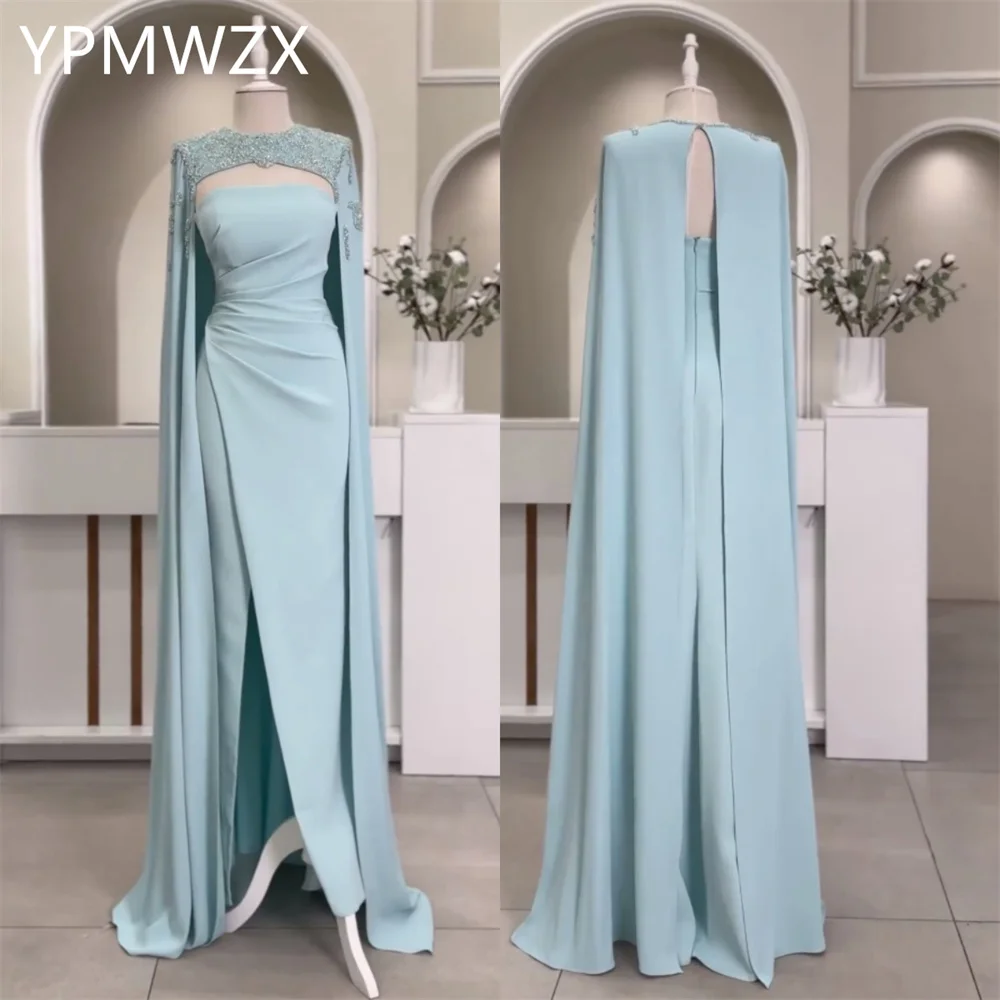 

Customized Prom Gown Evening Women Party Occasion YPMWZX Strapless Column Floor Length Skirts Bespoke Dresses Fo