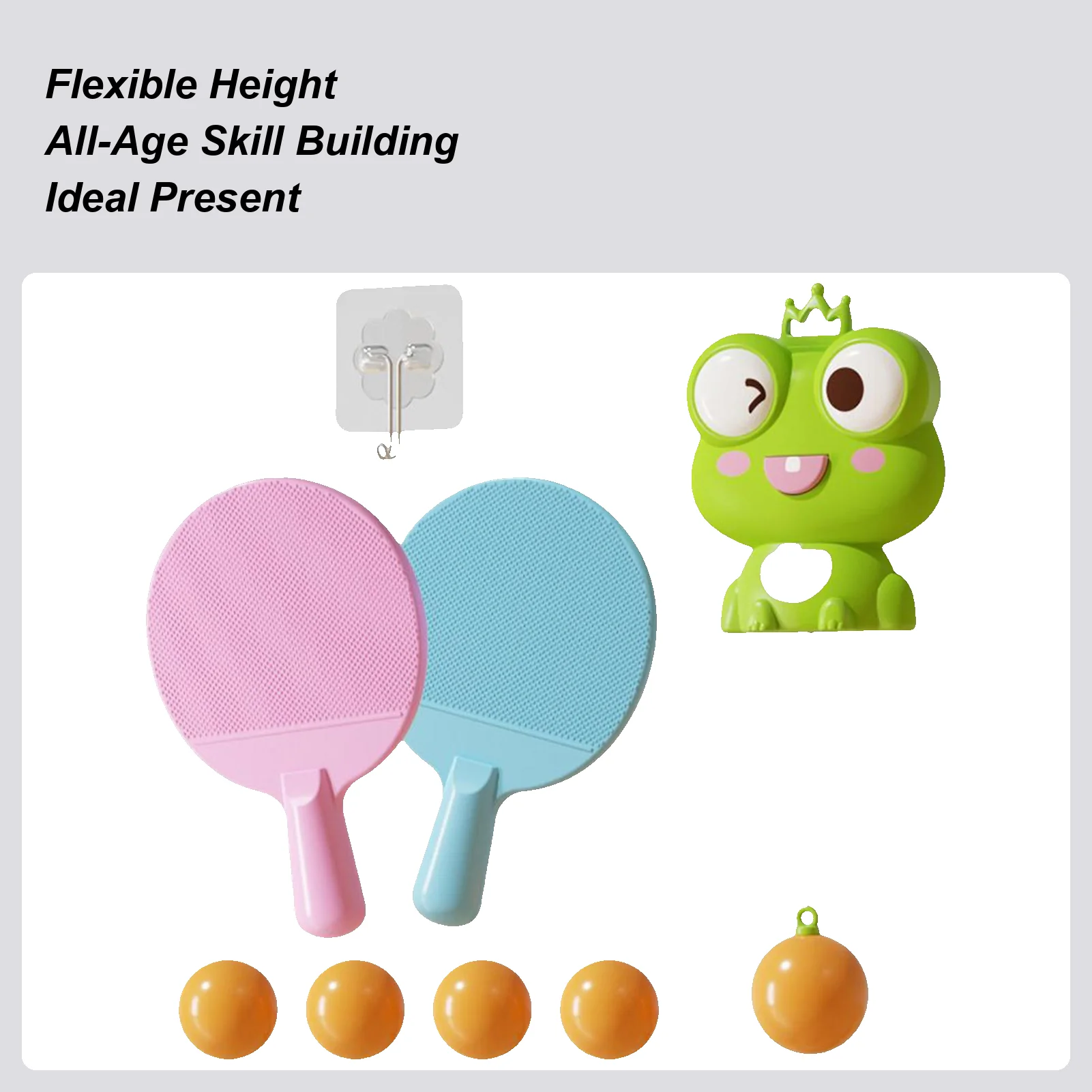 

Indoor Table Tennis Trainer Doorway Hangable Pong Exerciser With Racket And Balls Hangable Table Tennis Trainer For Indoor