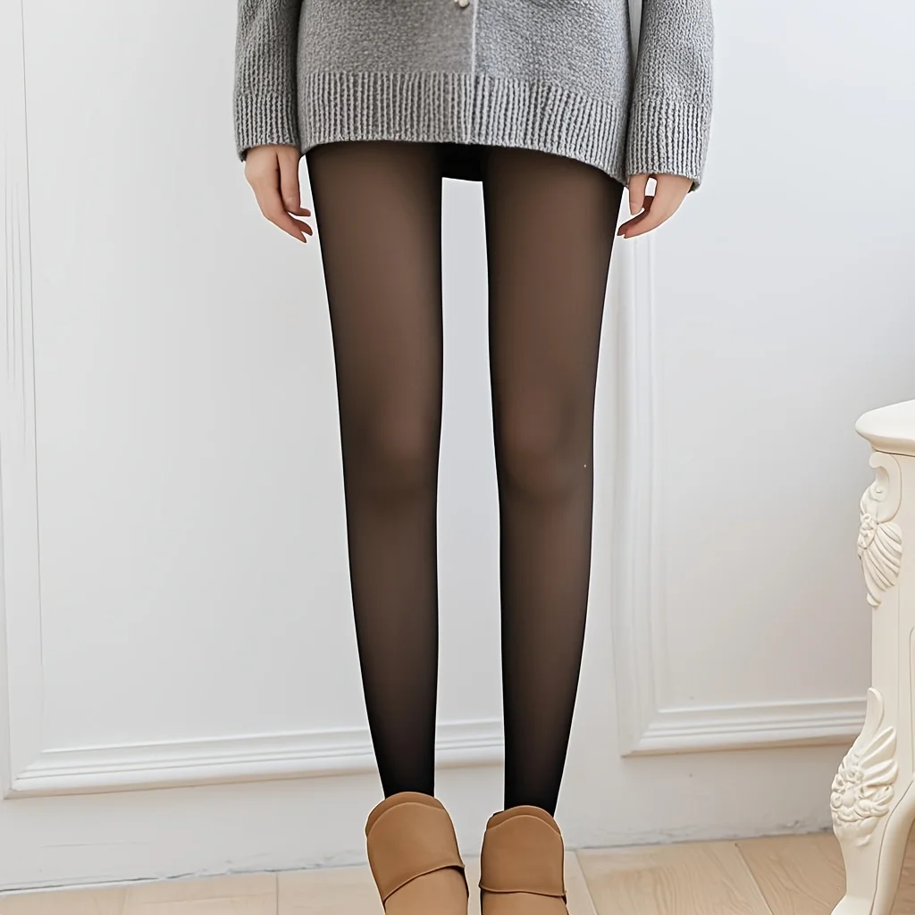 Women's Sexy Sheer Black Tights image 4