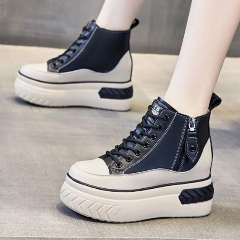 New Sneakers Women Vulcanized Shoes Fashion High Top Ladies Trainer Sport Zapatillas Mujer Platform Sneakers Women Shoes