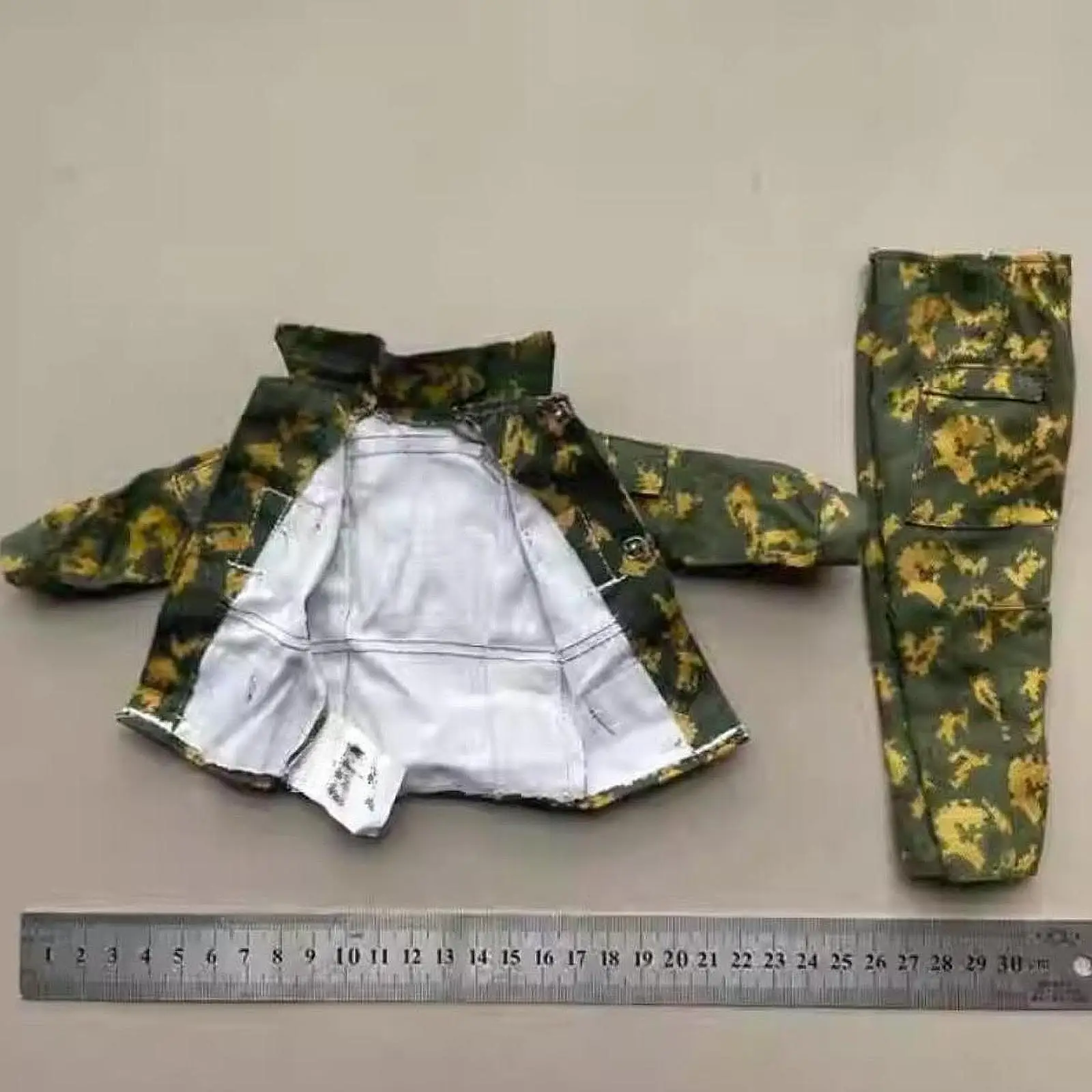 2 pezzi 1/6 uniforme maschile set completo di abbigliamento in miniatura per corpo di figure da 12 pollici