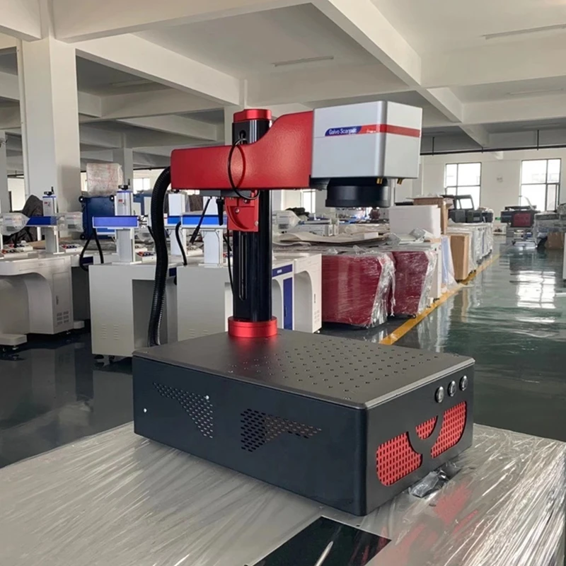 

LY Desktop Mini Fiber Laser Marking Machine 20W 30W 50W Air Cooling Metal Engraving Machine Support Rotation Rolling Roller Axis