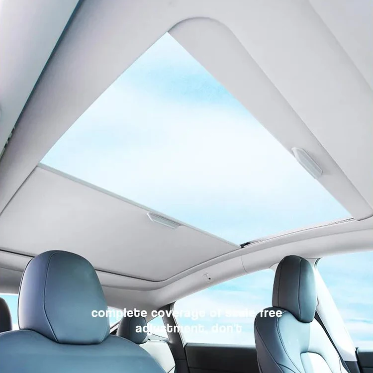 2024 Car Accessories UV Rays Protection Sunroof Shade Protector Sunshade For Tesl Model Y Model 3 Roof Window Sunshade