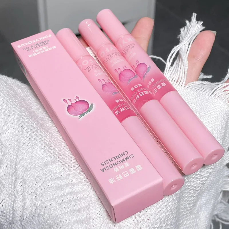 Peach Lip Oil Moisturizing Glass Lip Gloss Fragrance Non-sticky Lip Tint Lips Plumper Autumn and Winter Lips Care Serum Primer