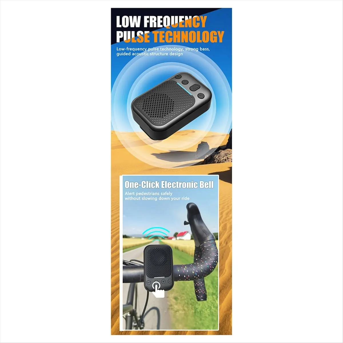 

Портативные Bluetooth-колонки HowAA87 для велосипеда с функцией сопряжения, FM-радио, поддержкой TF-карт, креплением на воротник для велоспорта, пеших прогулок и кемпинга