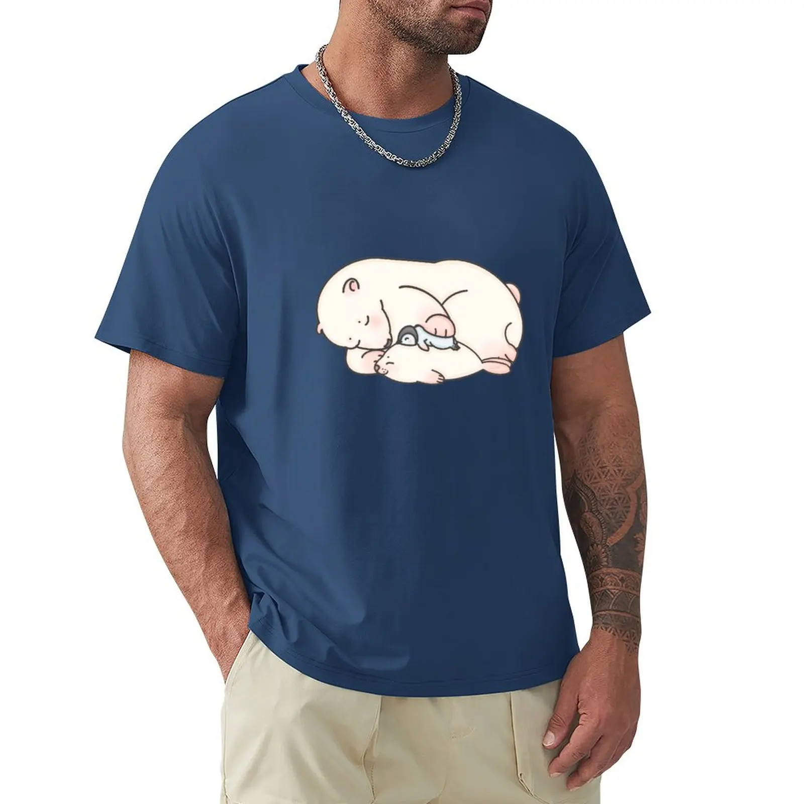 

Winter Animals T-shirt summer tops vintage clothes customs heavyweights men clothes