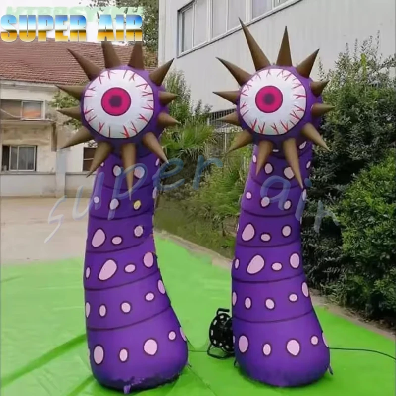 Gemaakt in China prachtige kleurrijke opblaasbare oogbolbloem voor Halloween-feestdecoratie