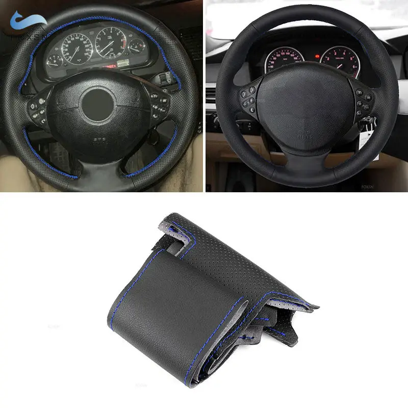 For BMW M Sport E36 1996-2000 E39 1995-2001 E31 1995 Z3 E36/7 1998-2002 M3 E36 M5 E39 3-Spoke Car Steering Wheel Leather Cover