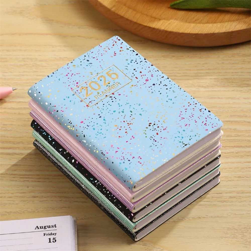 Mini A7 2025 Agenda Book Mini Laser 2025 Planner Notebook with Calendar To Do List Pocket Notebook Students