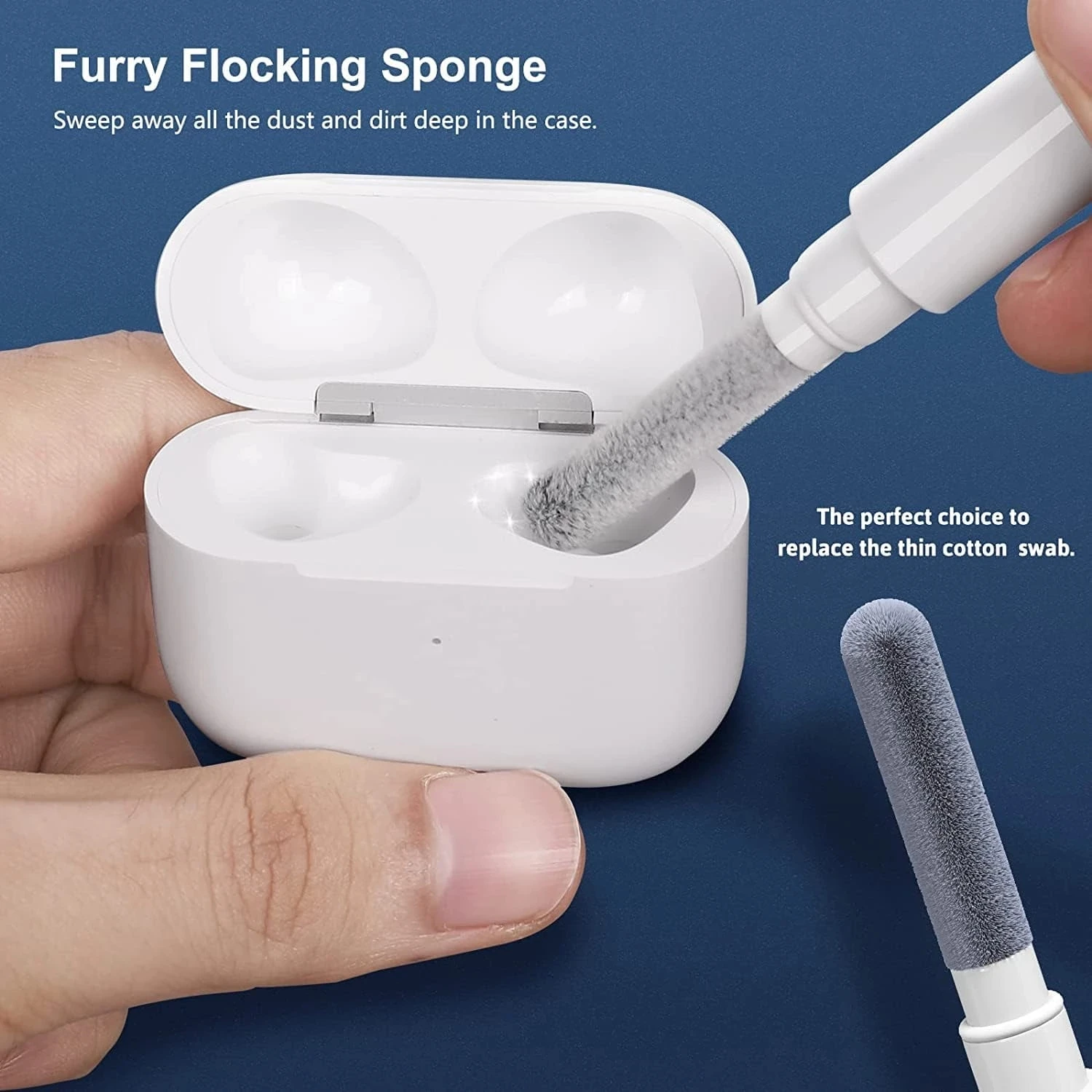 3 In 1 Cleaner Kit Earphones Cleaning Pen for Airpods Pro 3 2 1 Case Brush Headsets Cleaners Earbuds Cleaning Tool for Cellphone