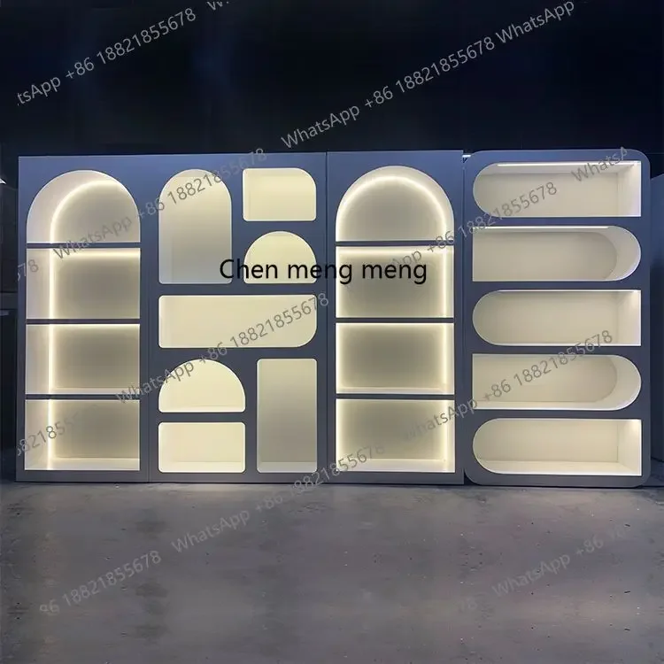 A139 Display cabinet Beauty salon background display cabinet Special-shaped cabinet Multifunctional combination beauty product
