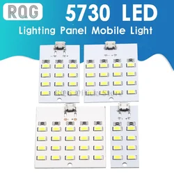 1PCS high quality 5730 smd 5V 430mA~470mA White Mirco Usb 5730 LED lighting panel USB mobile light Emergency light night light