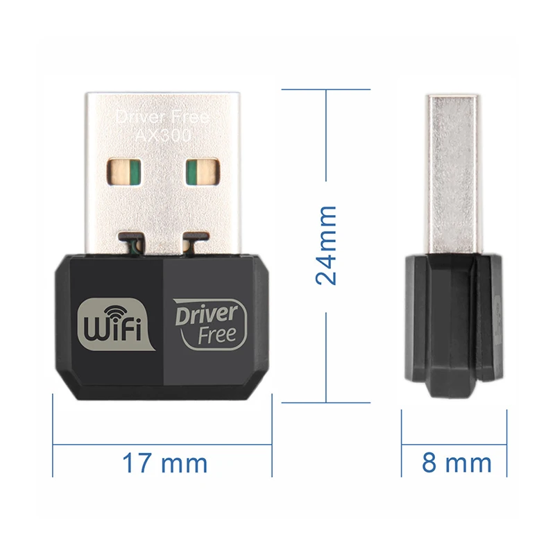 Uninterrupted WiFi 6 Connection for Computer, 2.4Ghz, 286Mbps, Driver Free, Ideal for Windows 7/10/11