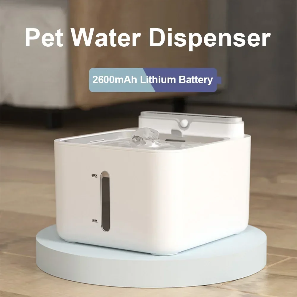 Wireless Sense Cat Water Fountain Automatic Dog Drink Bowl Portable Rechargeable Dispenser for Cats Feeder Pet Drinking Fountain