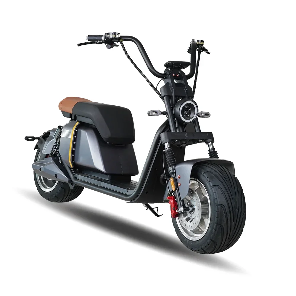 City Coco Harleyment Electric Scooter Electronic Unisex 2024 Road Powerful 3000W Eec 200kg Long Range Wide Wheel 12 Inch 20ah