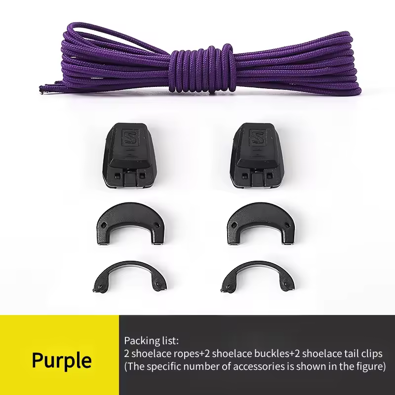 Quicklace Kit / Footwear Lace Replacement Accessory / No tie Shoelaces Round Tennis Shoe laces Quality Running Sneaker Shoelaces - Image 16