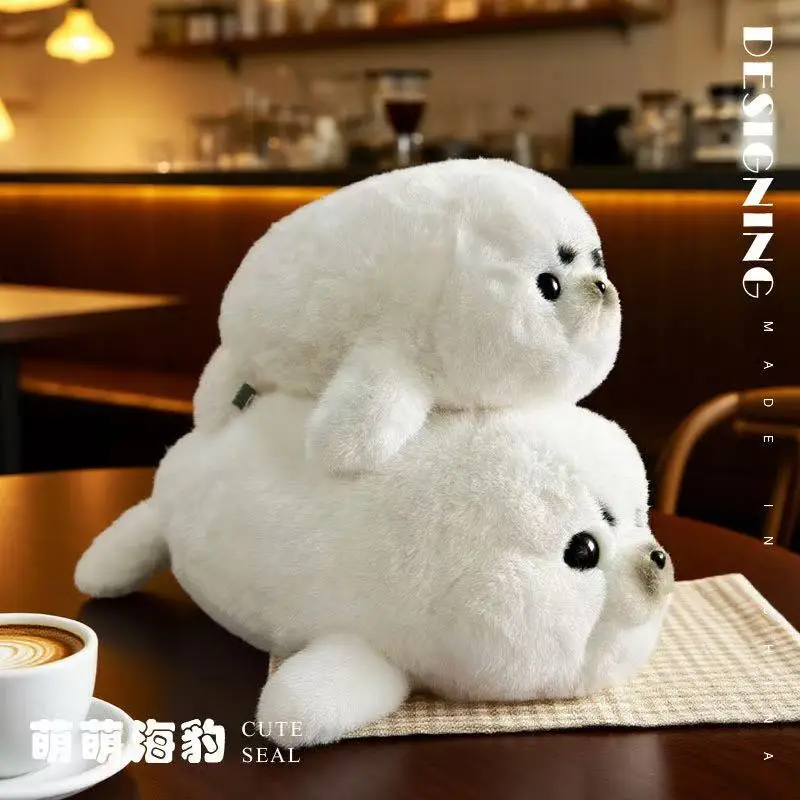 Nieuwste schattige zeehondenpop Kawaii gevulde knuffel Handgemaakte pop Cartoon Anime Schattig kussen Kinderverjaardagscadeau Leuke pop