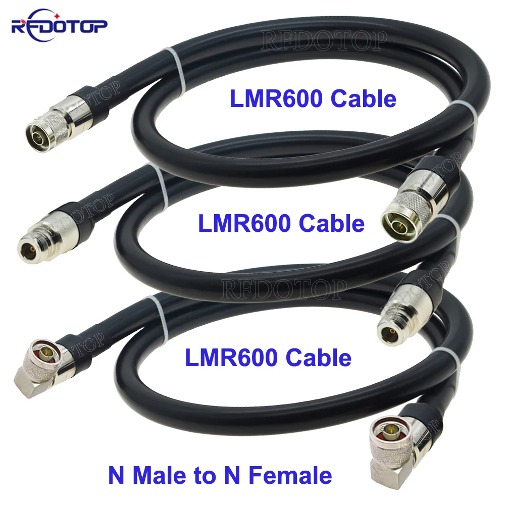 

LMR600 N Male to N Male/Female 50Ohm RF Coaxial Cable Extension Jumper Pigtail for 4G LTE Cellular Amplifier Signal Booster