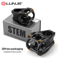Mountain Bike Power Stem 45MM CNC Short Handlebar Bridge Aluminum Alloy 0 Degrees Hollow Road Bike Power 31.8 Mtb Stem