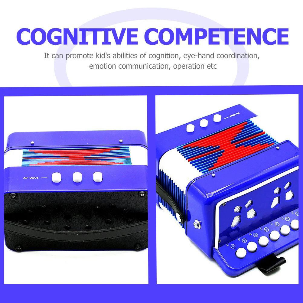 

Accordion Toy Kids Musical Instrument ABS Concertina Educational Lightweight Portable Fun Cadence Development Cognition