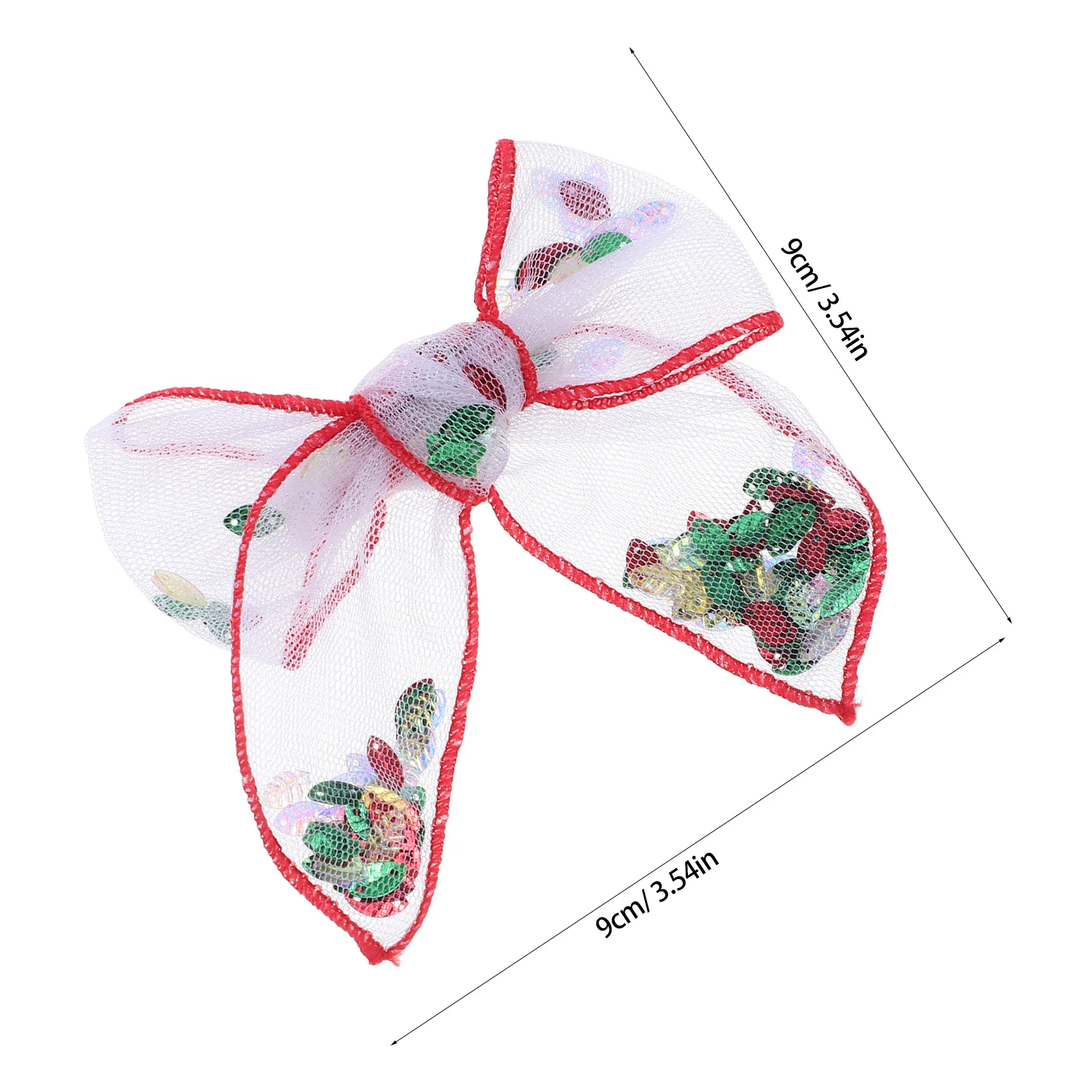 4 pçs grampos de cabelo das crianças malha vermelha bowknot clipes laterais macio respirável mini arco acessórios para o cabelo para festa de aniversário escola