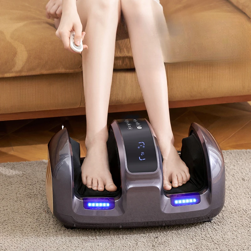 Automatic Knead Electric Leg Massager LCD Touch Screen Great Antistress Foot Massage Machine Vibration Feet Massageador Muscular