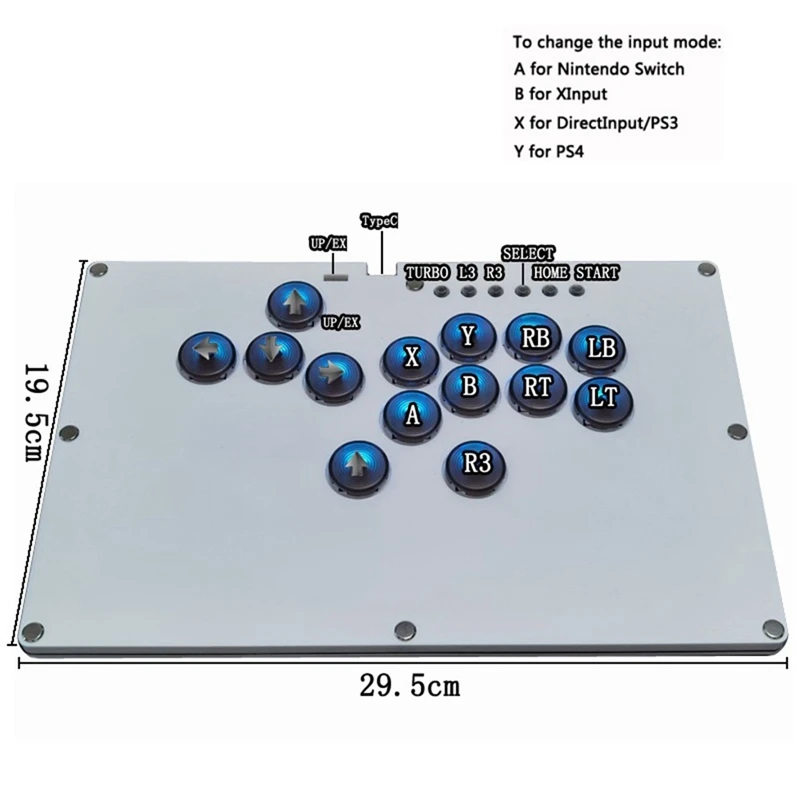 Game Rocker Controller Joystick Hot-Swap Hitbox Keyboard Arcade Stick Controller For PC/Switch/PS3/PS4/Steam