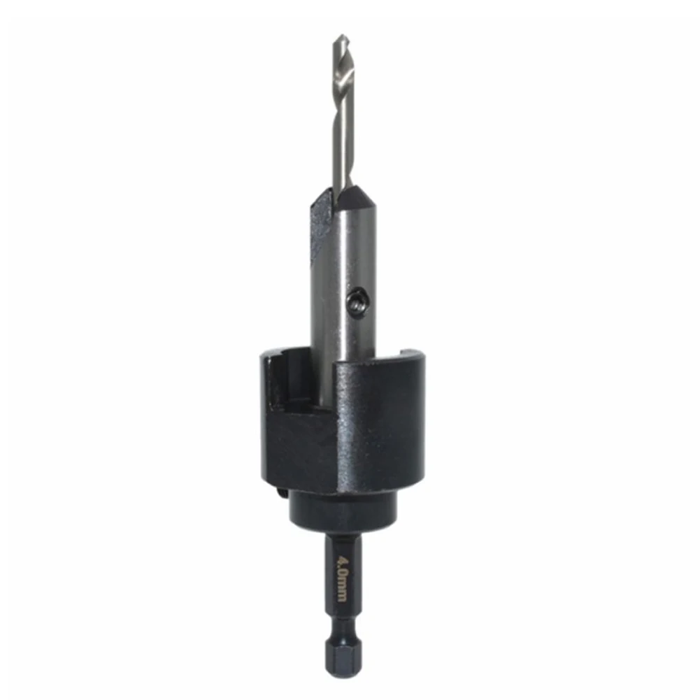 Drill Bit Countersink Drill Factory Timber Processing 45 Carbon Steel Woodworking Countersink Drilling Depth Stop