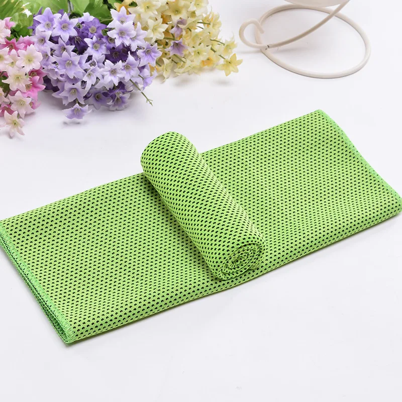 2pcs Cold Towel Polyester Fiber Ice Outdoor Cooling Towel 30*90cm Fitness Sports Gym Running Quickly Dry Cool Towel