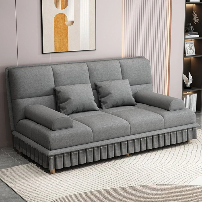 

Folding sofa bed dual-purpose small apartment simple cat scratching skin home living room apartment lazy can lie down and sleep