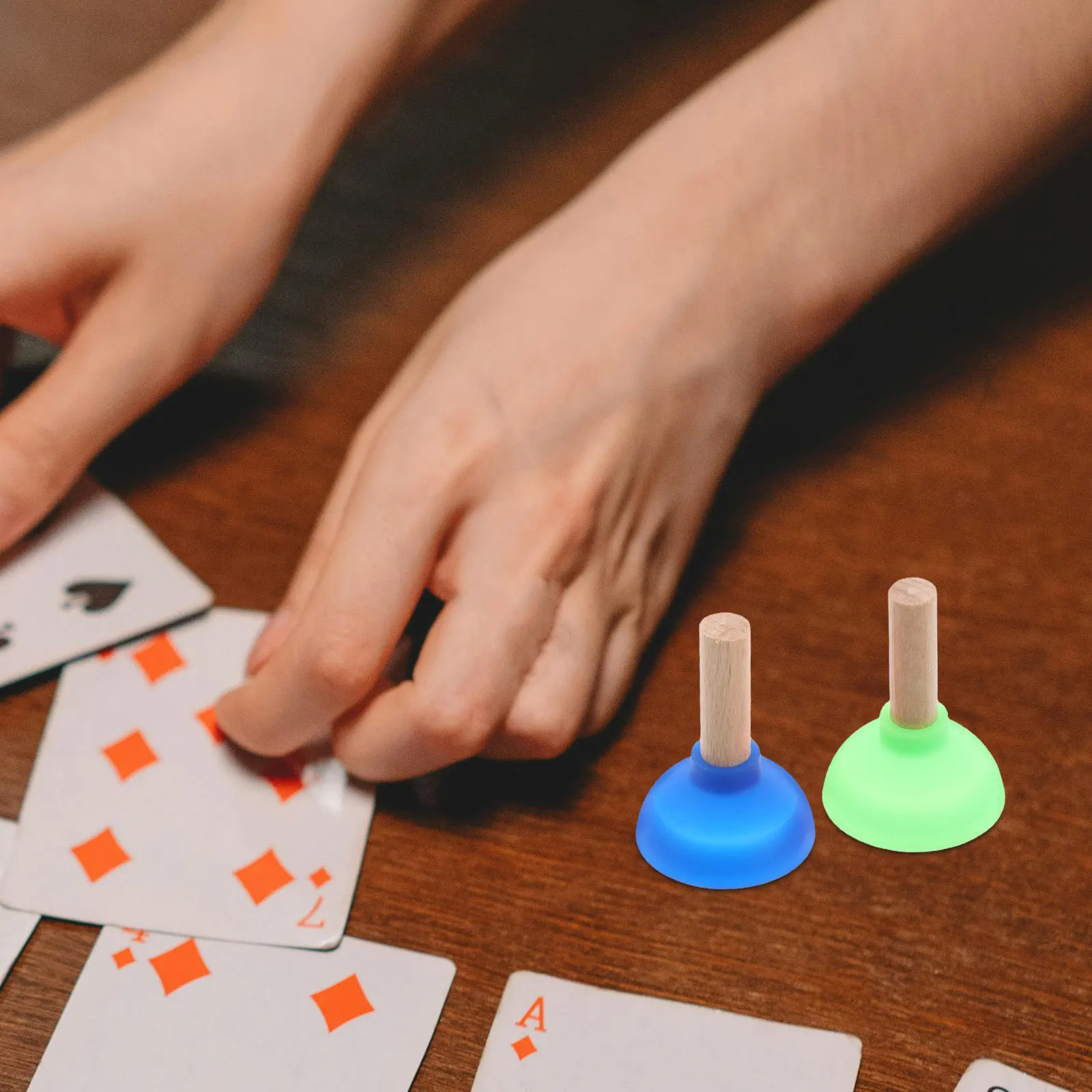 10Pcs Mini Colorful Magic Prank Plunger Innovative Magician Prop Card Finding Tool Stable Performance Plunger Sucker