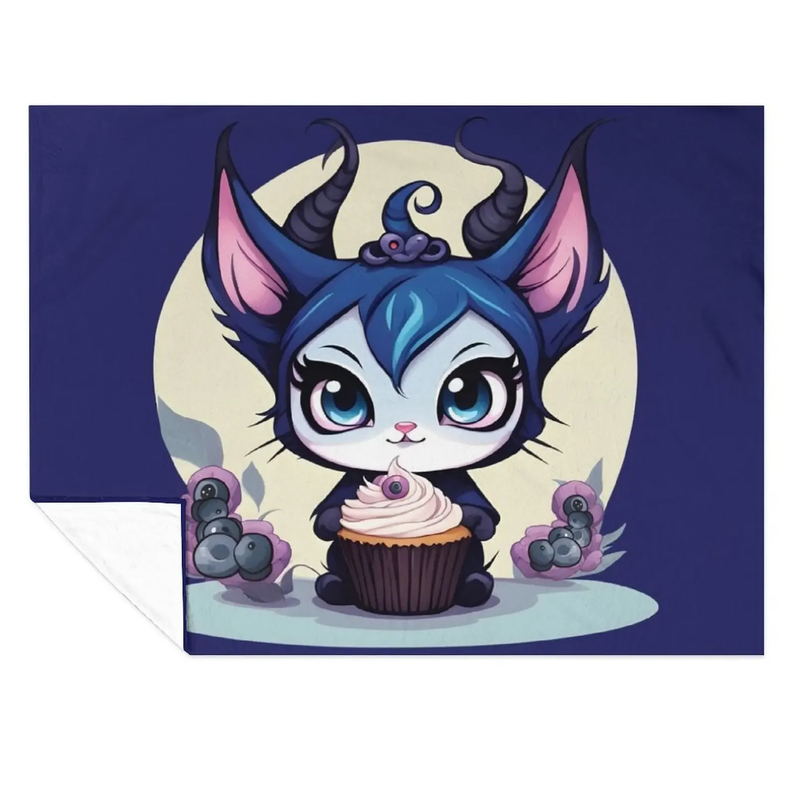 

Blueberry M Cat Throw Blanket Luxury Brand decorative Fashion Sofas Blankets For Sofas Blankets