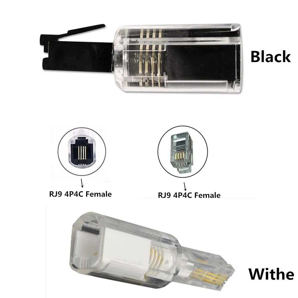 Phone Cable Telephone Cord Detangler Uvital Anti-tangle 360 Degree Rotating Black/Withe