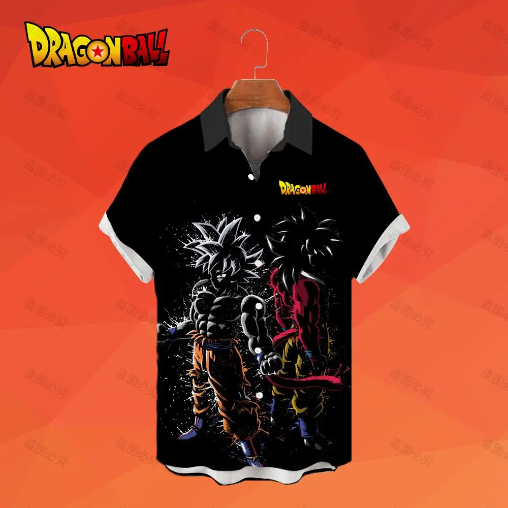 

Dragon Ball Z Vegeta Men's Shirts Super Saiya 2023 Cool Beach Style Summer 5XL High Quality Luxury Men's Shirt Fashion Harajuku