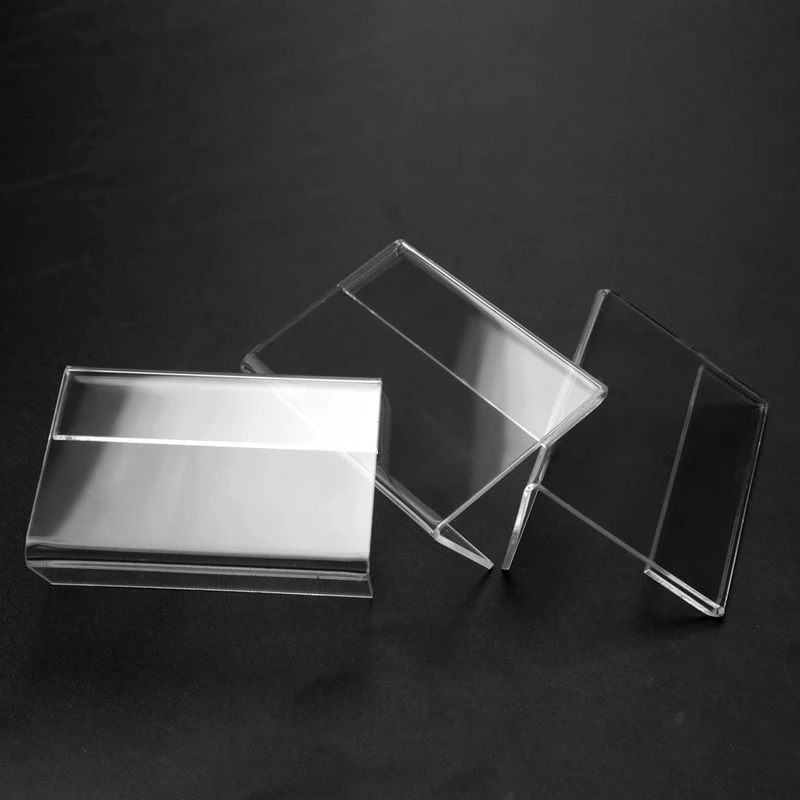 30Pcs Sign Display Holder Price Name Card Tag Mini Sign Label Counter Top Stand Case 6Cm X 4Cm