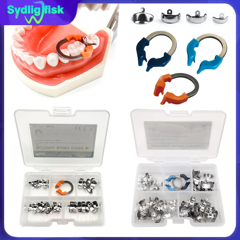 Dental Sectional Matrix System Sectional Contoured Metal Matrix Bands Nickel Titanium Universal/Narrow Clamps Dental Materials