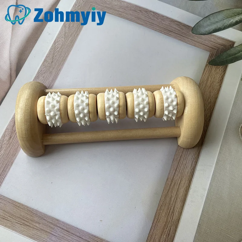 

Wooden Foot Massager Roller Foot Shiatsu Reflexology Massager For Foot Leg Back Plantar Fasciitis Pain Relief Muscle Relax