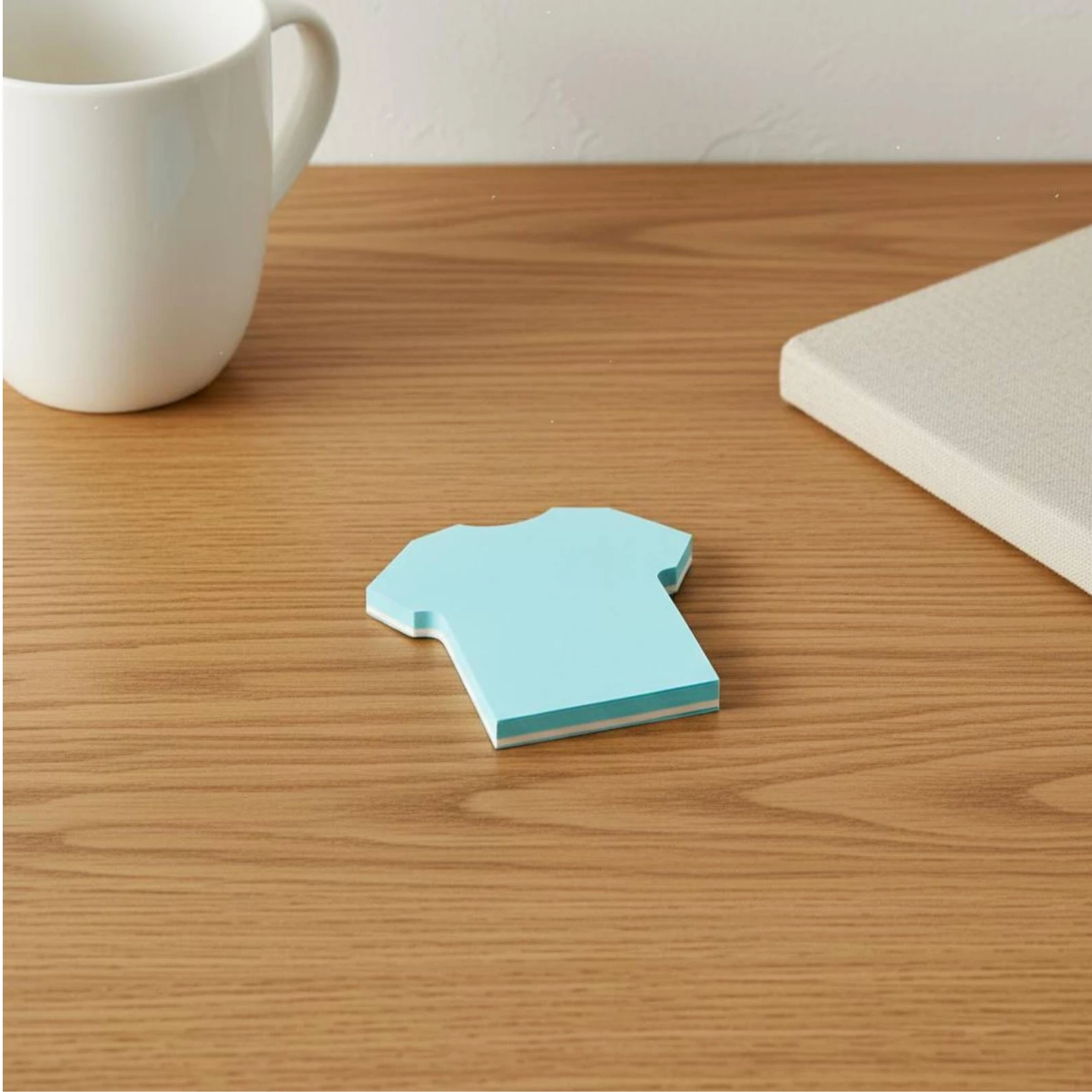 Picture 5: 8 Pieces Self-Adhesive Memo Pad Square Die-Cut Memo Pad Tear Away Notepad