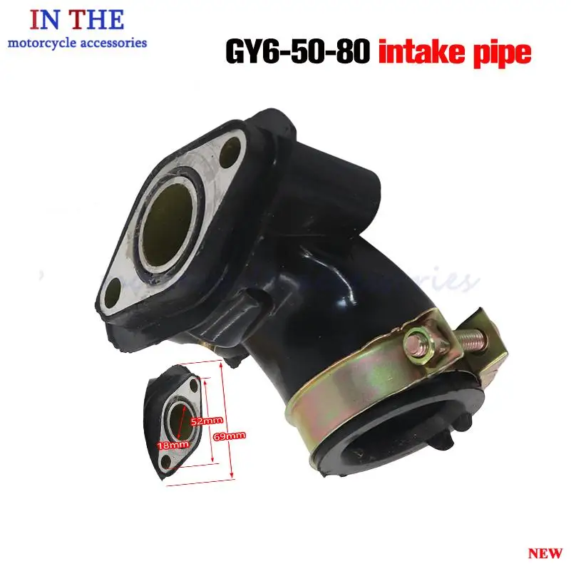

Motorcycle Carburetor Air Inlet Interface Adapter For GY6 50 80 Universal Parts Carb ATV Inlet Intake Pipe Dirt Bike Moped