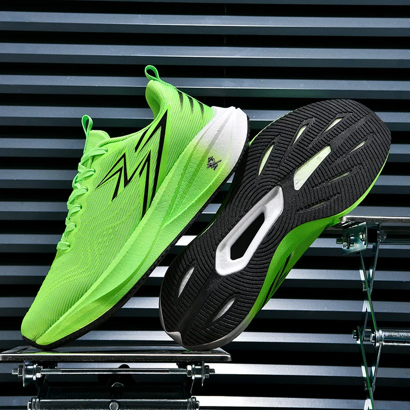 

Men's Shoes Breathable All-match Mesh Shoes Sports Carbon plateShoes Men's All-match Wear-resistant Running Shoes for Men